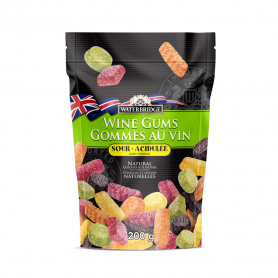 WATERBRIDGE WINE GUM SOUR SUR 200G X 15