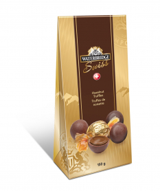 WB SWISS MILK HAZELNUT TRUFFLES CRTN 150G X 12