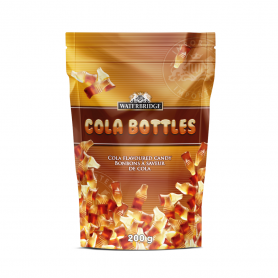 WATERBRIDGE FIZZY COLA BOTTLES 200G X 15