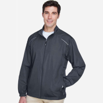 Core 365 Men's Motivate Unlined Lightweight Jacket - On Model - Carbon - Side