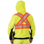 Big Bill High Visibility Zip-Front Hooded Sweatshirt With Reflective Material