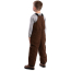 Youth Softstone Insulated Bib Overall - On Model - Bark - Back