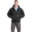 Berne Flex180 Washed Hooded Jacket - On Model - Black - Front