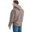 Berne Sanded Hooded Work Jacket Sherpa Lined - On Model - Greystone - Back