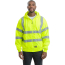 Berne Hi-Visibility Thermal Lined Hooded Sweatshirt-Class 3 - On Model - Hi-Visibility Yellow - Front
