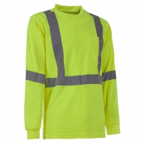 Custom Berne Hi-Vis Type R Class 3 Performance Long Sleeve Tee