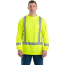 Berne Hi-Vis Type R Class 3 Performance Long Sleeve Tee - On Model - Hi-Visibility Yellow - Front