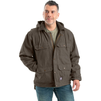 Berne Sanded Contractor Coat Fleece Lined