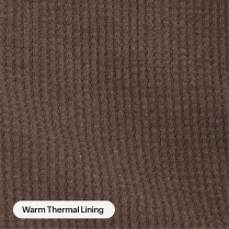 Berne Original Fleece Quarter Zip Thermal Lined Sweatshirt - On Model - Navy - Thermal Lining