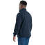 Berne Original Fleece Quarter Zip Thermal Lined Sweatshirt - On Model - Navy - Back
