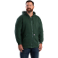 Berne Original Hooded Full Zip Sweatshirt-Thermal Lined - On Model - Green - Front
