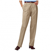 Blue Generation Ladies' Teflon Twill Pleated Front Pant