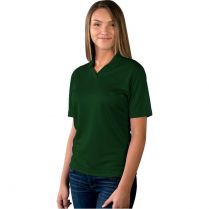 Blue Generation Ladies' Wicking V-Neck Short Sleeve Polo