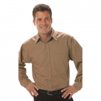 Blue Generation Men's Long Sleeve Fine Line Twill Shirt