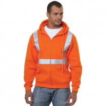 Bayside Hi-Vis Full Zip Hoodie Solid Striping