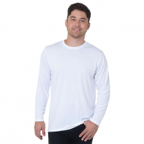 Bayside Unisex Long Sleeve Performance Poly Crew T-Shirt