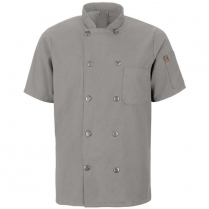 Chef Design Men's Mimix™ Short Sleeve 10 Button Chef Coat with OilBlok