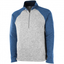 Charles River Men's Quarter Zip Color Blocked Heathered Fleece