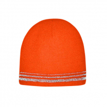 CornerStone® Lined Enhanced Visibility with Reflective Stripes Beanie