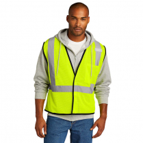 Custom CornerStone® ANSI 107 Class 2 Economy Mesh One-Pocket Vest