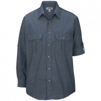 Edwards Men's Long Sleeve Chambray Roll-Up Shirt