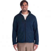 Edwards Men's Sweater Knit Fleece Jacket