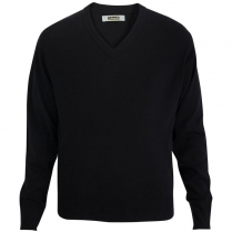 Edwards Unisex V-Neck Acrylic Interlock Long Sleeve Sweater