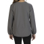 Ladies' Open V-Neck Long Sleeve Blouse - On Model - Back