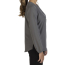 Ladies' Open V-Neck Long Sleeve Blouse - On Model - Right