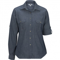 Edwards Women's Long Sleeve Chambray Roll-Up Shirt