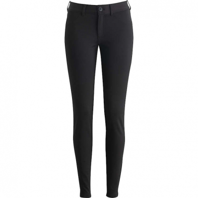 Ladies' Ponte Knit Pant - Black - Front