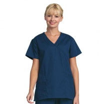 Fashion Seal Women's Mock Crossover Tunic - Fashion Poplin