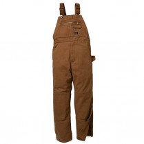 Key Premium Unlined Duck Bib Overall, Knee Zip