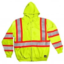 Key ANSI II Class 3 High-Vis Hooded Sweatshirt 