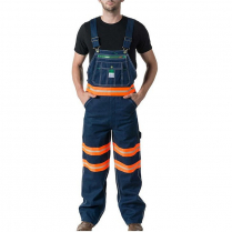 Liberty Denim Bib Overall with Hi-Vis Tape