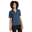 Mercer+Mettle® Women’s Stretch Jersey Polo - On Model - Insignia Blue - Three Quarter