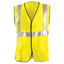 OccuNomix FR  Single Stripe Solid Safety Vest - Class 2 CAT 2