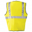 OccuNomix FR Dual Certified Single Stripe Solid Safety Vest - Class 2 CAT 2