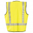 OccuNomix FR Black Bottom Ocx™ Patented Segmented Single Stripe Mesh Vest - Class 2 CAT 1