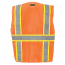 OccuNomix Solid Two-Tone Classic Surveyor Vest with Zipper - Class 2