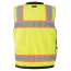 OccuNomix Solid/Mesh Heavy Duty Two-Tone Surveyor Vest with Zipper - Class 2