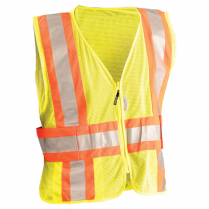 OccuNomix Premium Mesh Two-Tone Expandable 5 Point  Break-Away Vest - Class 2