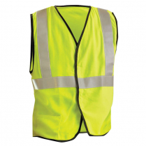 OccuNomix Premium FR Single Stripe Solid Safety Vest - Class 2 CAT 1