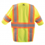 OccuNomix Self Extinguishing Two-Tone Mesh Safety Vest with Quick Release Zipper  - Class 3