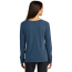 OGIO Women's Command Long Sleeve Scoop Neck - On Model - Spar Blue - Back