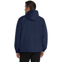 Port Authority Hooded Charger Jacket - On Model - True Navy - Back