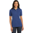 Port Authority Ladies' Heavyweight Cotton Pique Polo - On Model - Royal - Front