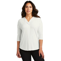 CLEARANCE Port Authority Ladies' Concept 3/4 Sleeve Soft Split Neck Top