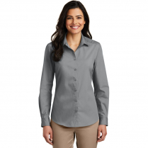 Ladies Long Sleeve Carefree Poplin Shirt