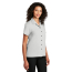 Port Authority Ladies Short Sleeve Performance Staff Shirt - On Model - Silver - Three Quarter